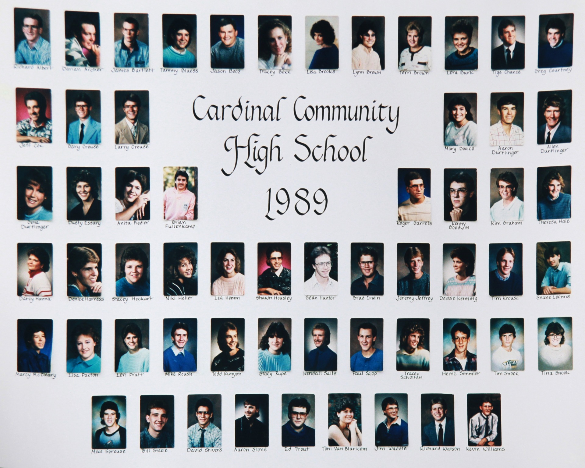 Photo of Cardinal Schools Class of 1989