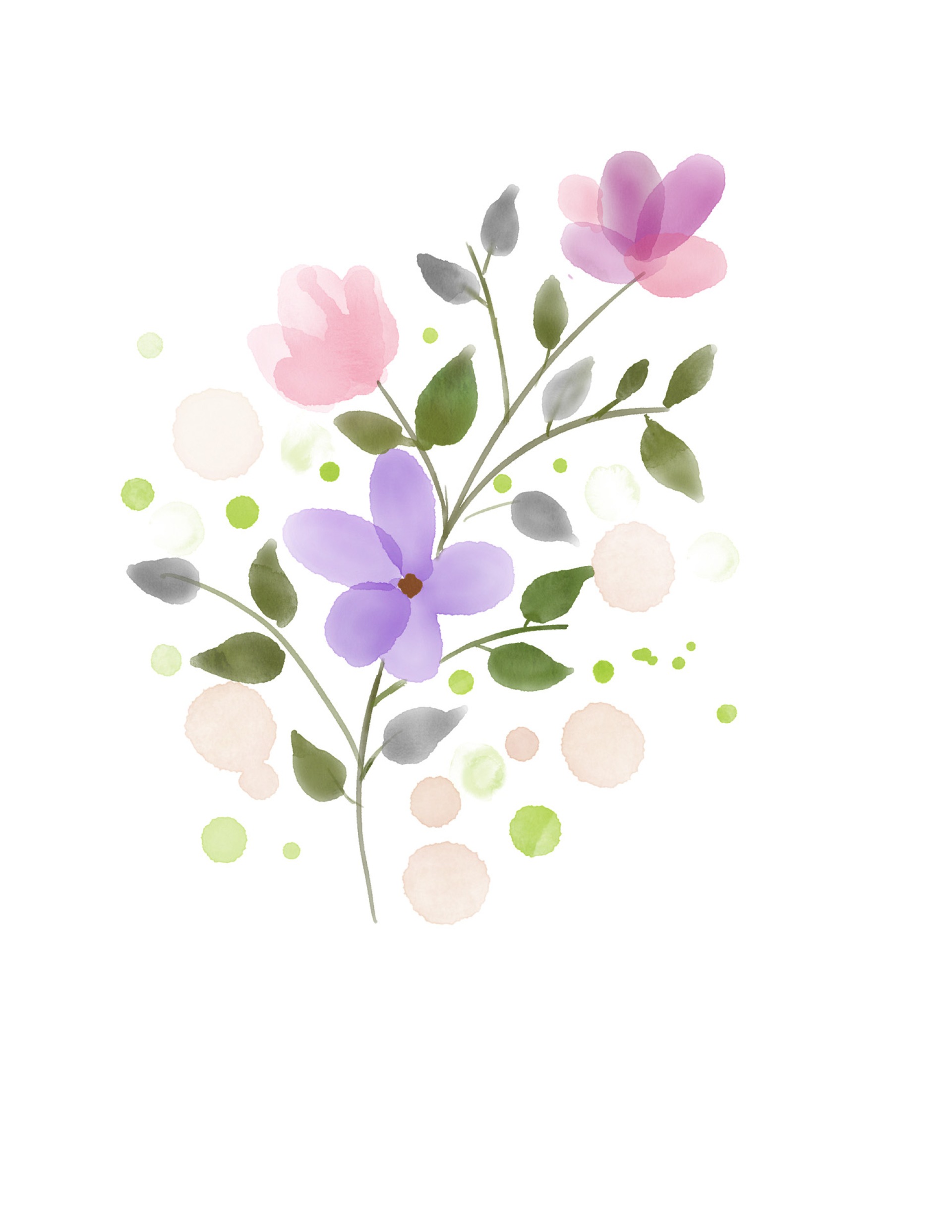 pastel flowers