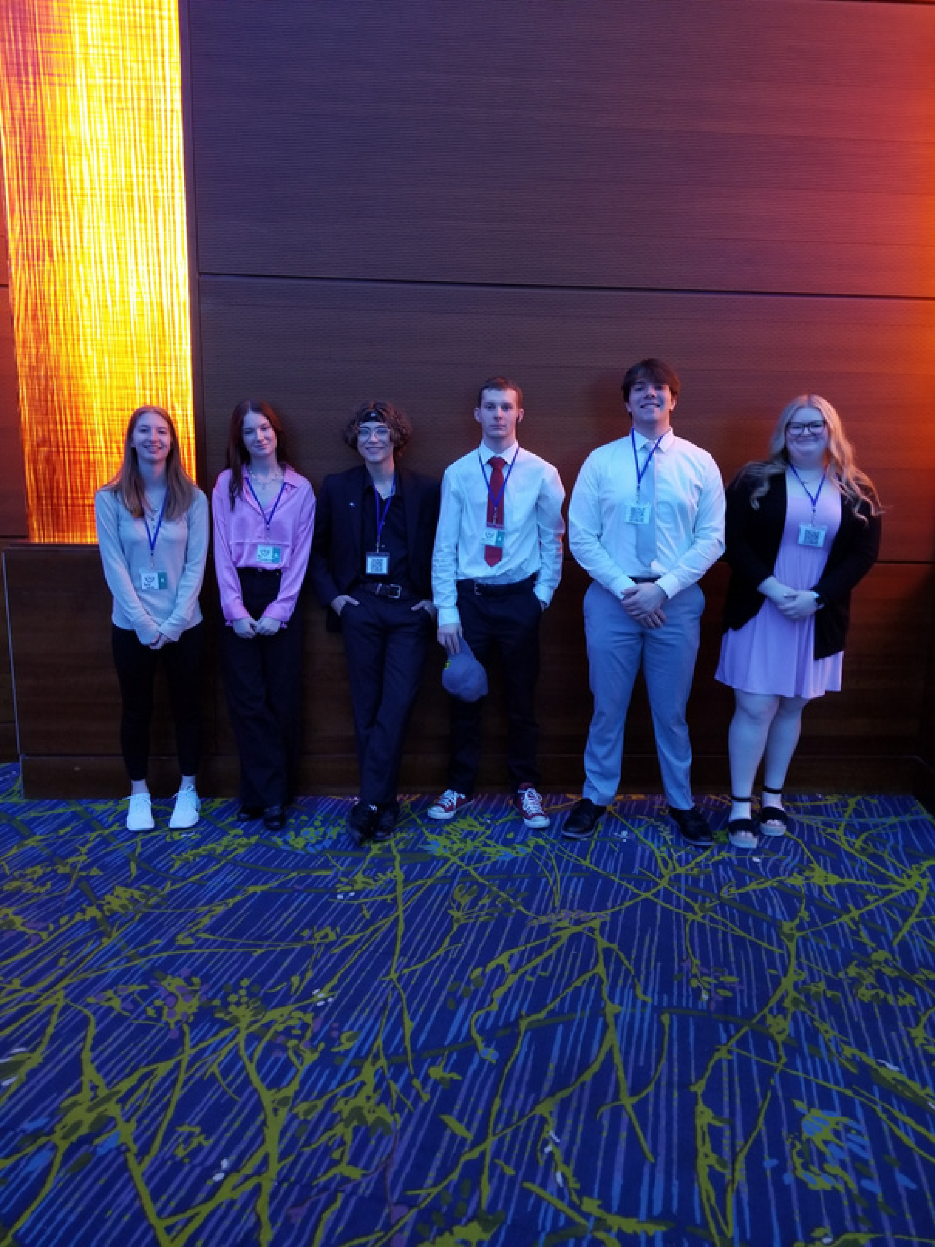 group of iJAG students at the career development conference